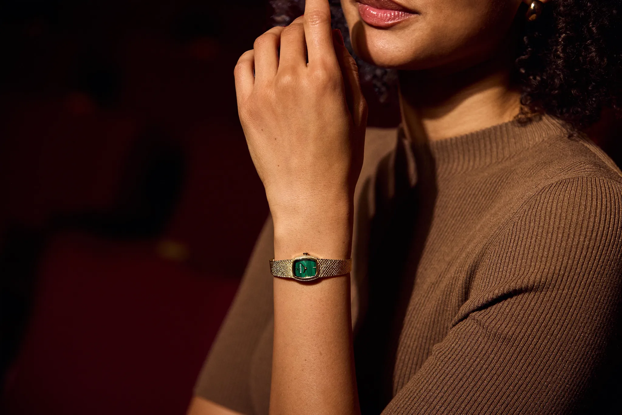 Green Dial Stainless Steel Bracelet Goddess of Time 97L184 | Bulova